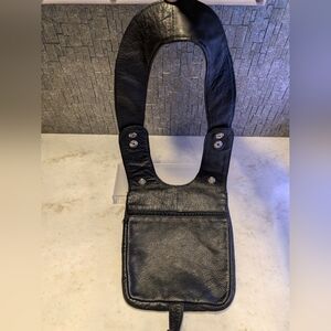 Leather Travel Shoulder Holster Black